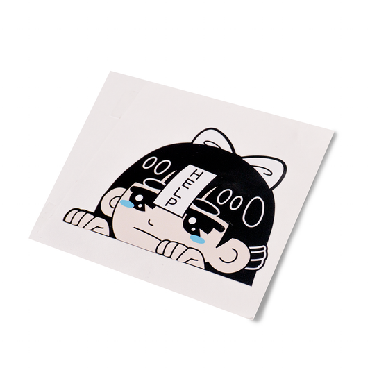 Help Peeker Decal Sticker