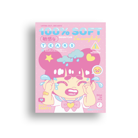 100% Soft / "I'm a Crybaby" Print