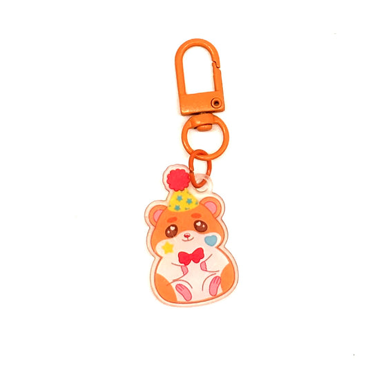 Clown Hamster mini-keychains