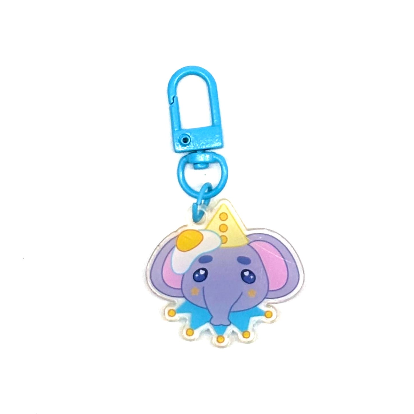 Clown Elephant mini-keychains