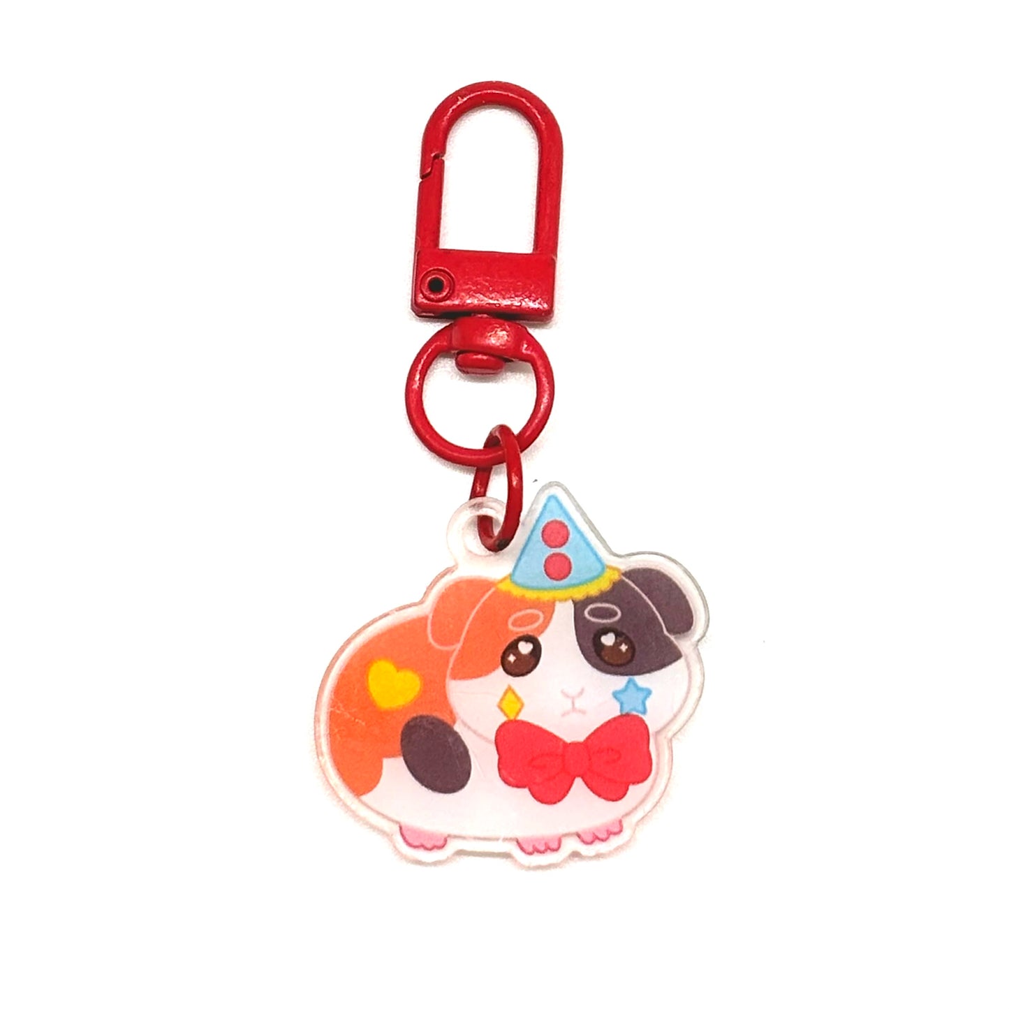Clown Gerbil mini-keychains