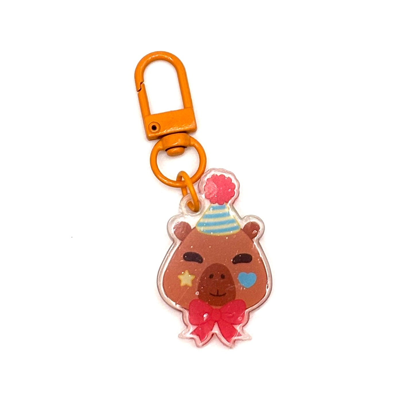 Clown Capybara mini-keychains