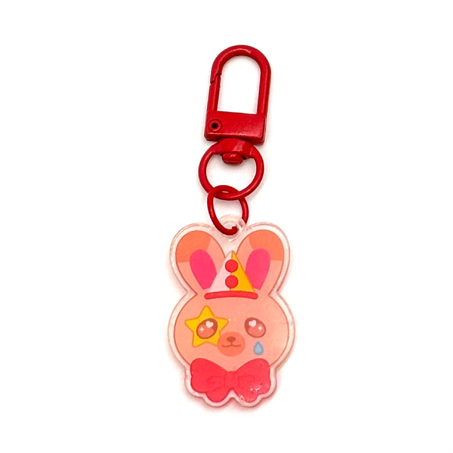 Clown Bunny mini-keychains