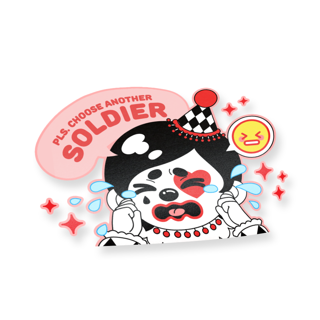 Bip Bop "Choose Another Soldier" Decal Sticker