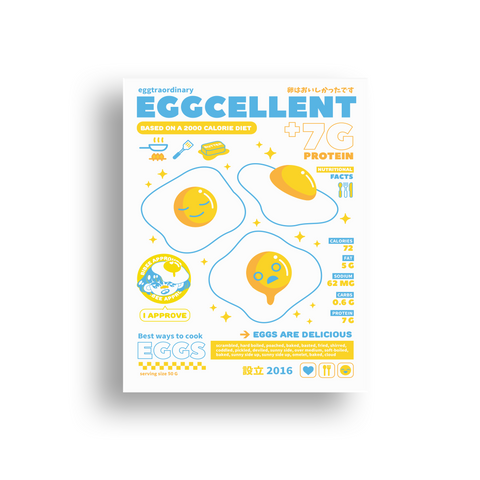 Eggcellent Print