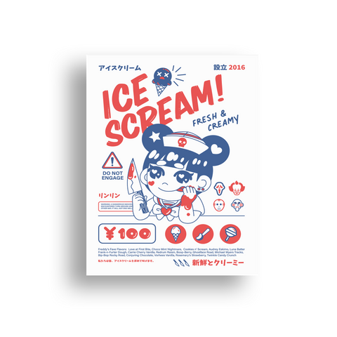 Rin Rin "Ice Scream" Print