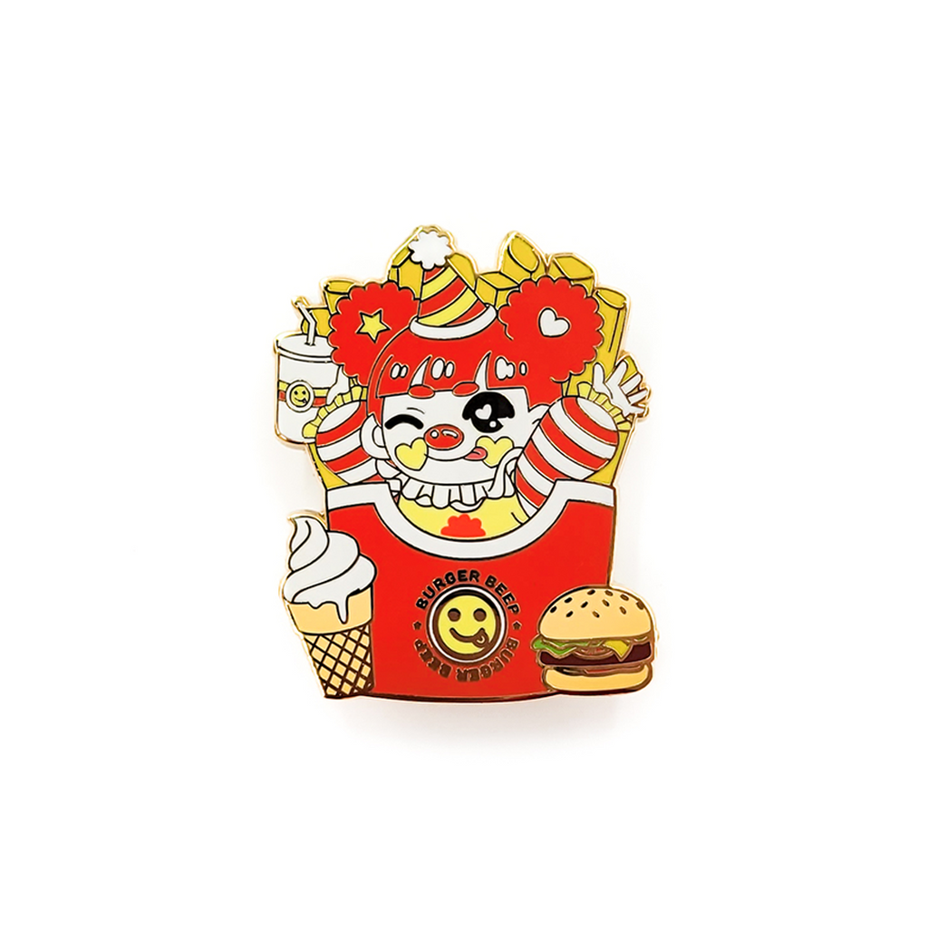Circus Cuties Gacha Pin - Burger Beep
