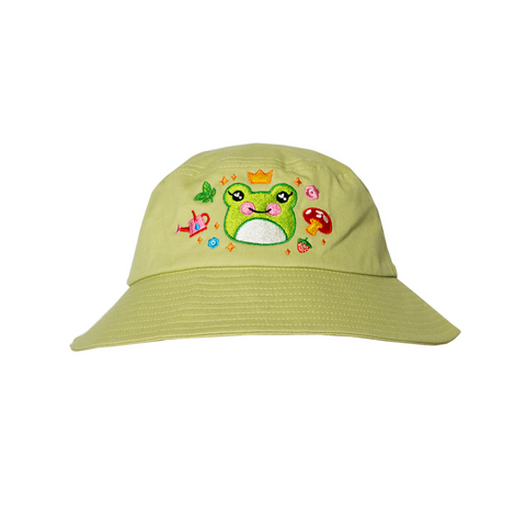 Froggy Hime Embroidered Bucket Hat