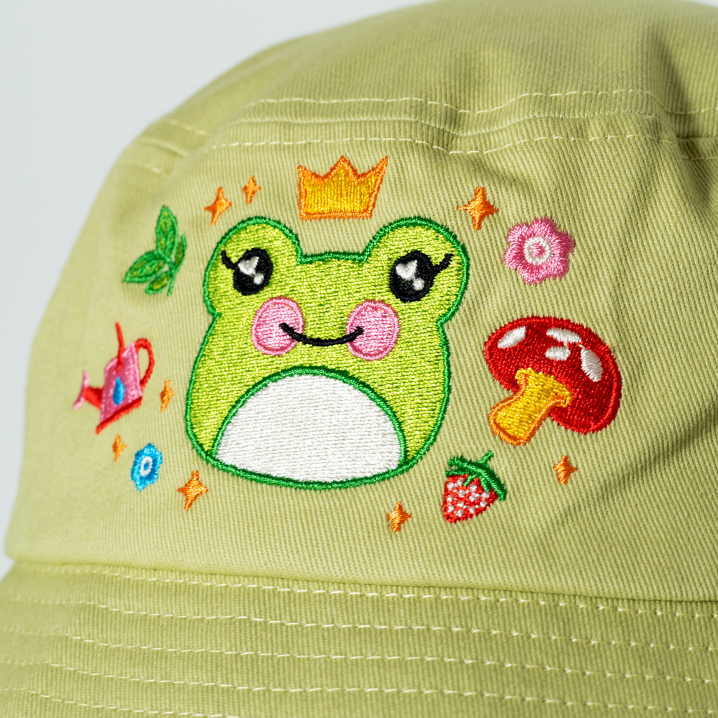 Best High Quality Froggy Hime Embroidered Bucket Hat