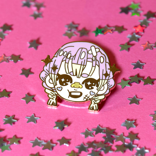Unique Mitsuri Kanroji Enamel Pin For Bags And Jackets Decoration