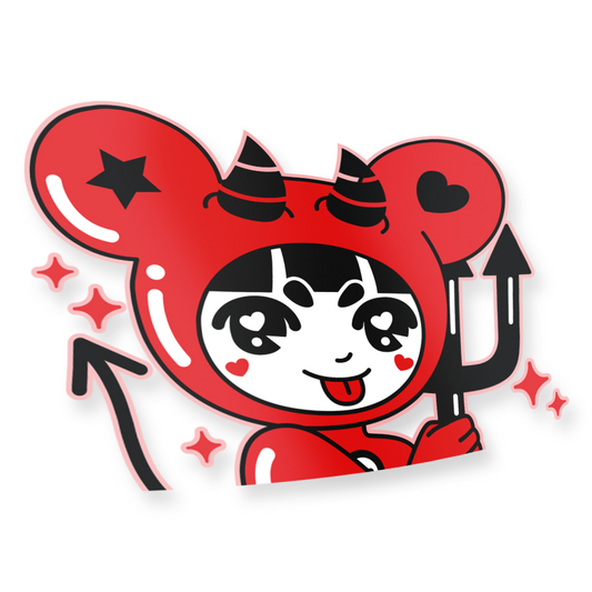 Rin Rin Devil Peeker Decal Sticker