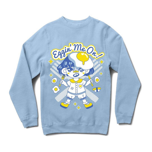 Girls Great Quality Eggin' Me On Printed Sweater