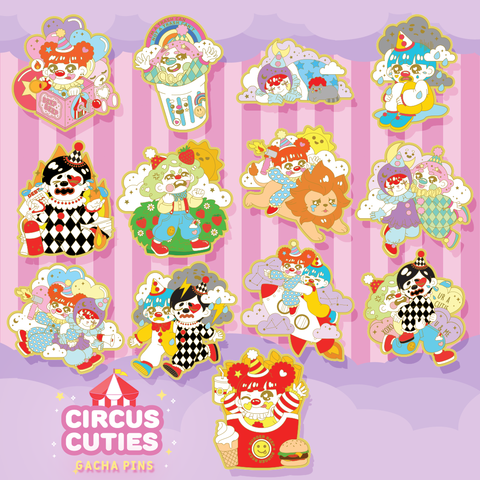 Circus Cuties Gacha Pins #1-13 | Full Set