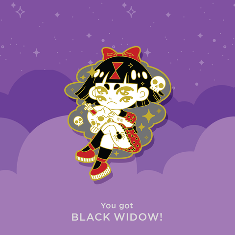 Black Widow - Ghoulies Enamel Pin