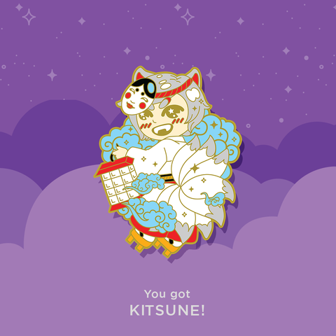 Kitsune - Ghoulies Enamel Pin