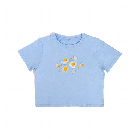 Best High Quality BIBEE Eggie Embroidered Crop Top