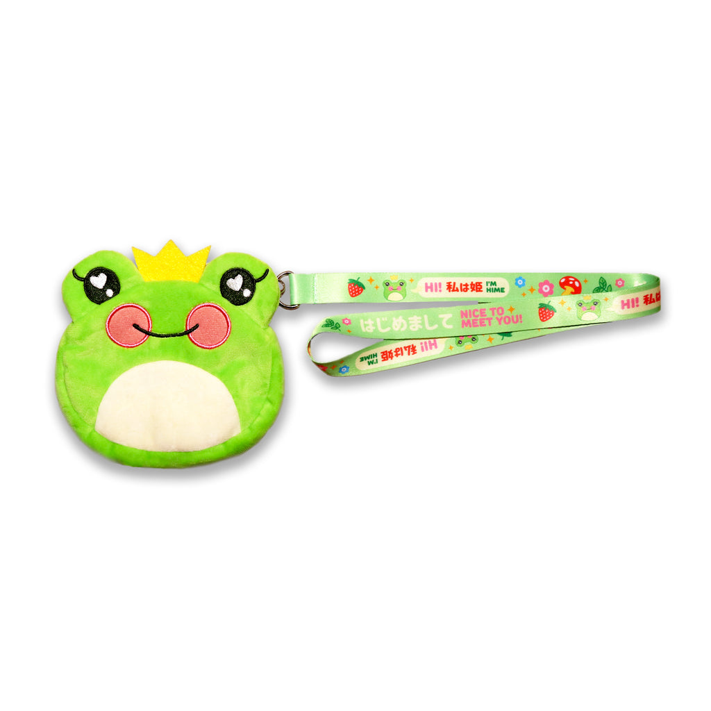 Unique Ultra High Strenght Froggy Hime Plush Wallet + Lanyard
